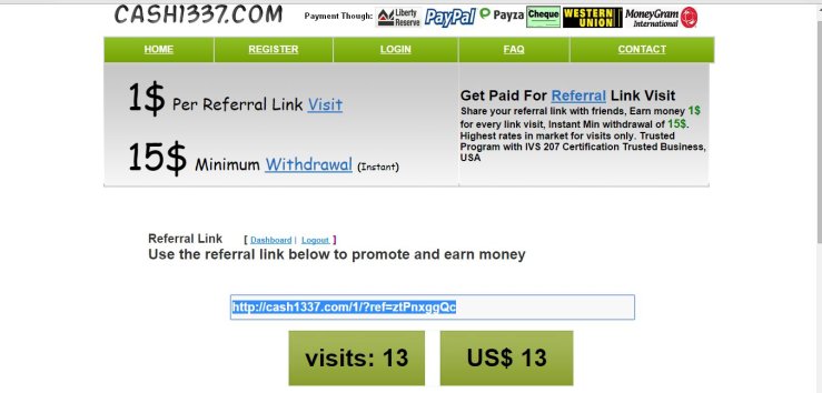 referrals, link, click,cash,cash1337,good place, money online,